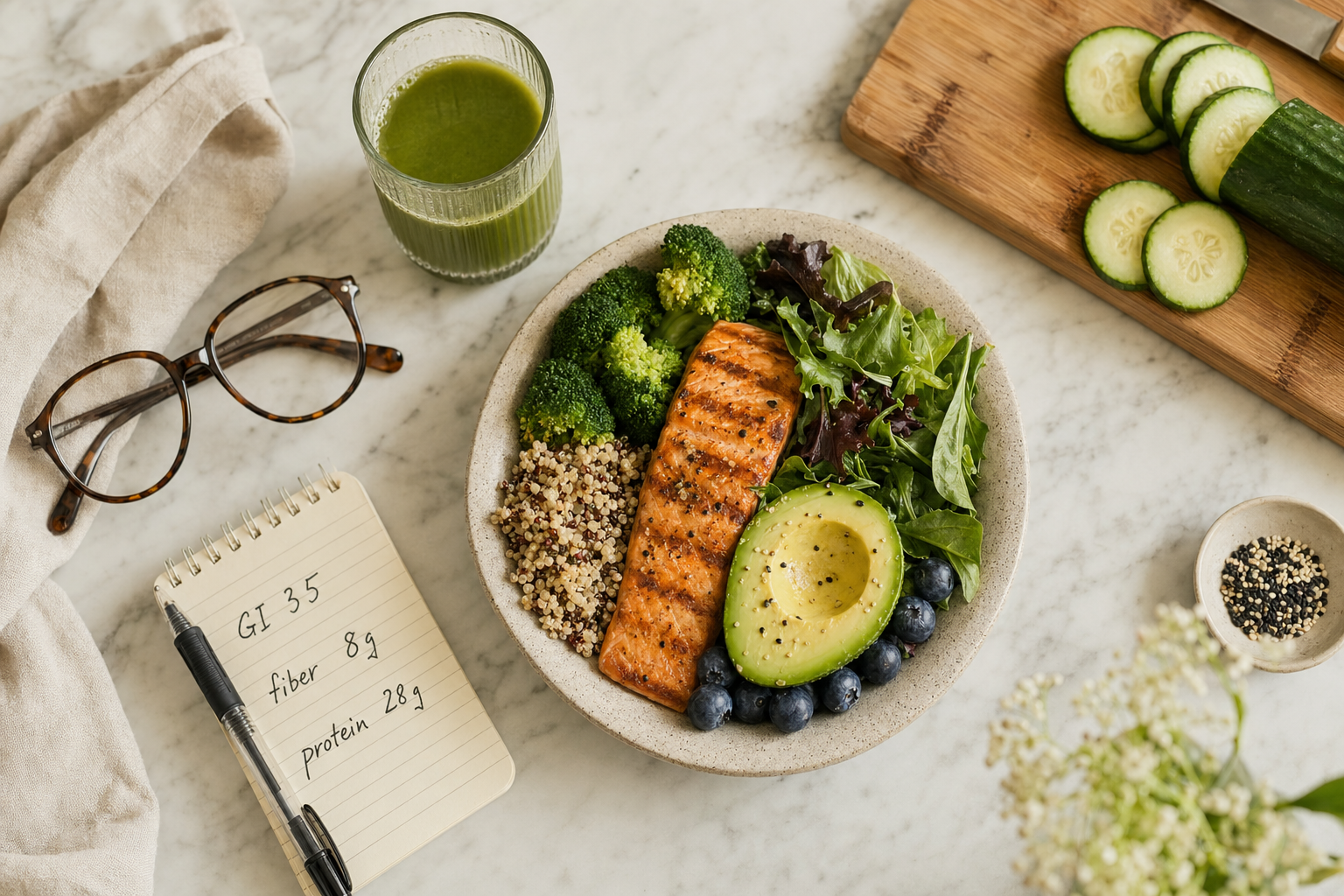 Blood sugar healthy diet plate
