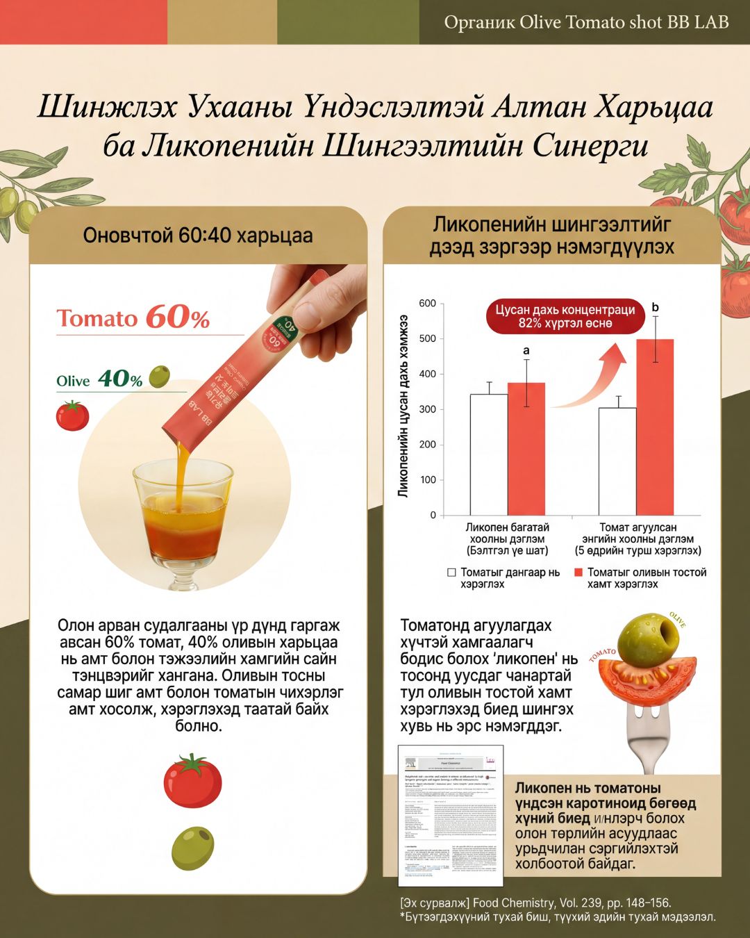 BB LAB Органик Olive Tomato Shot 3