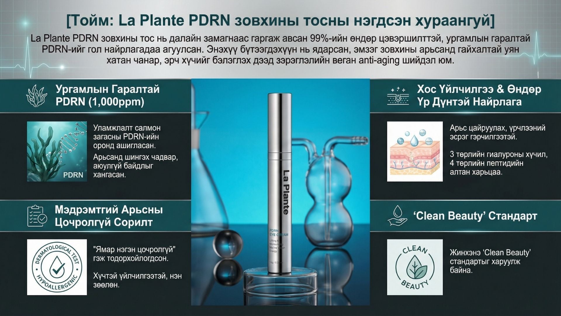 Ла Плант PDRN Нүдний Крем 2