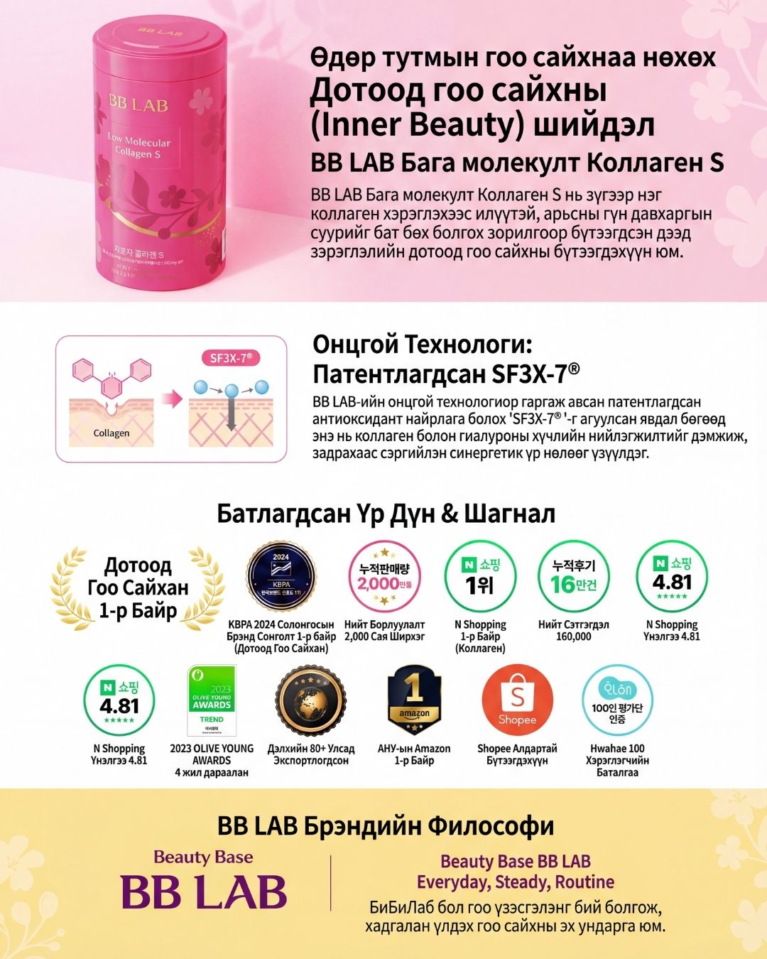 BB LAB Бага Молекулт Коллаген S 2