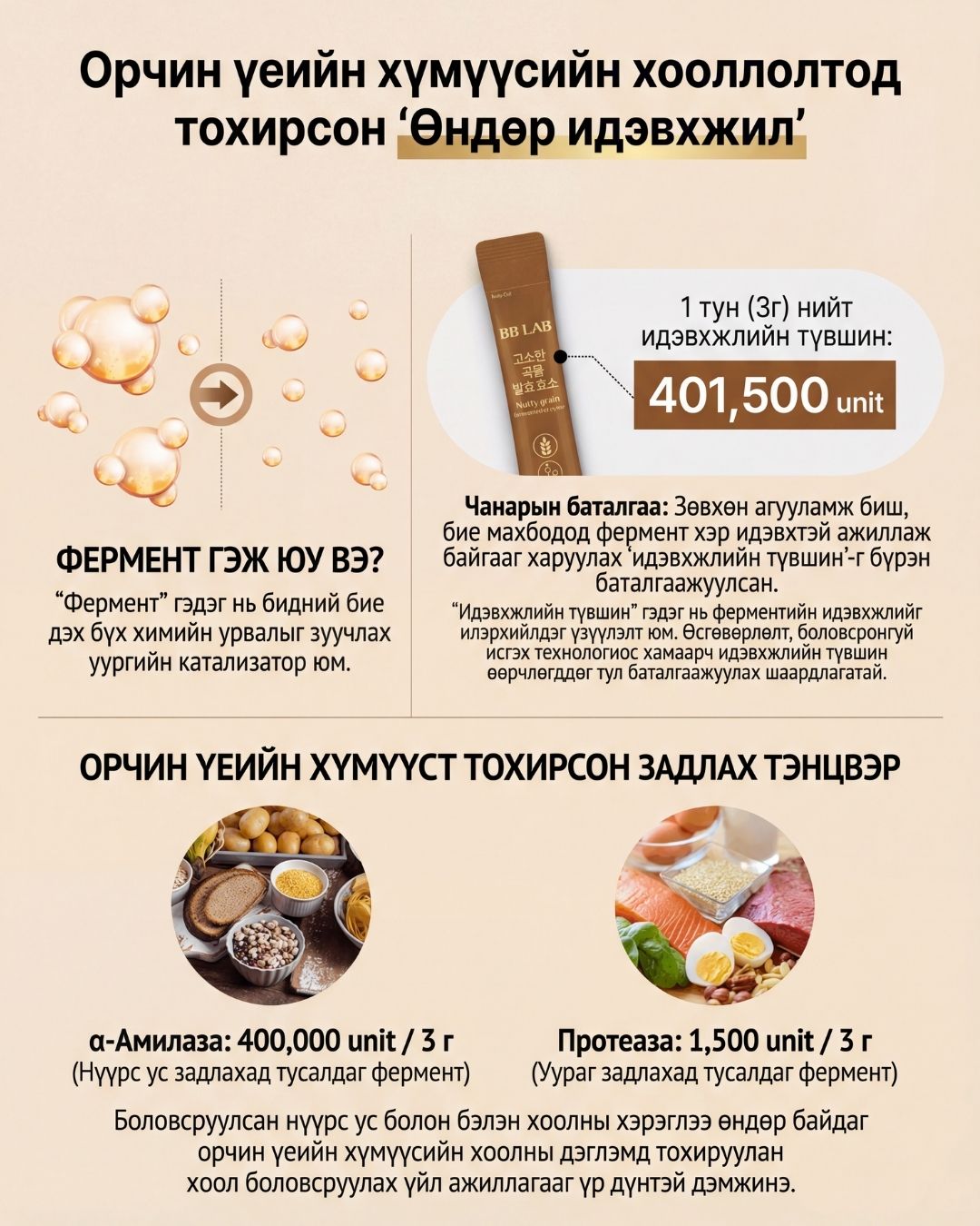 BB LAB Амтат Тариа Исгэлэн Энзим 3