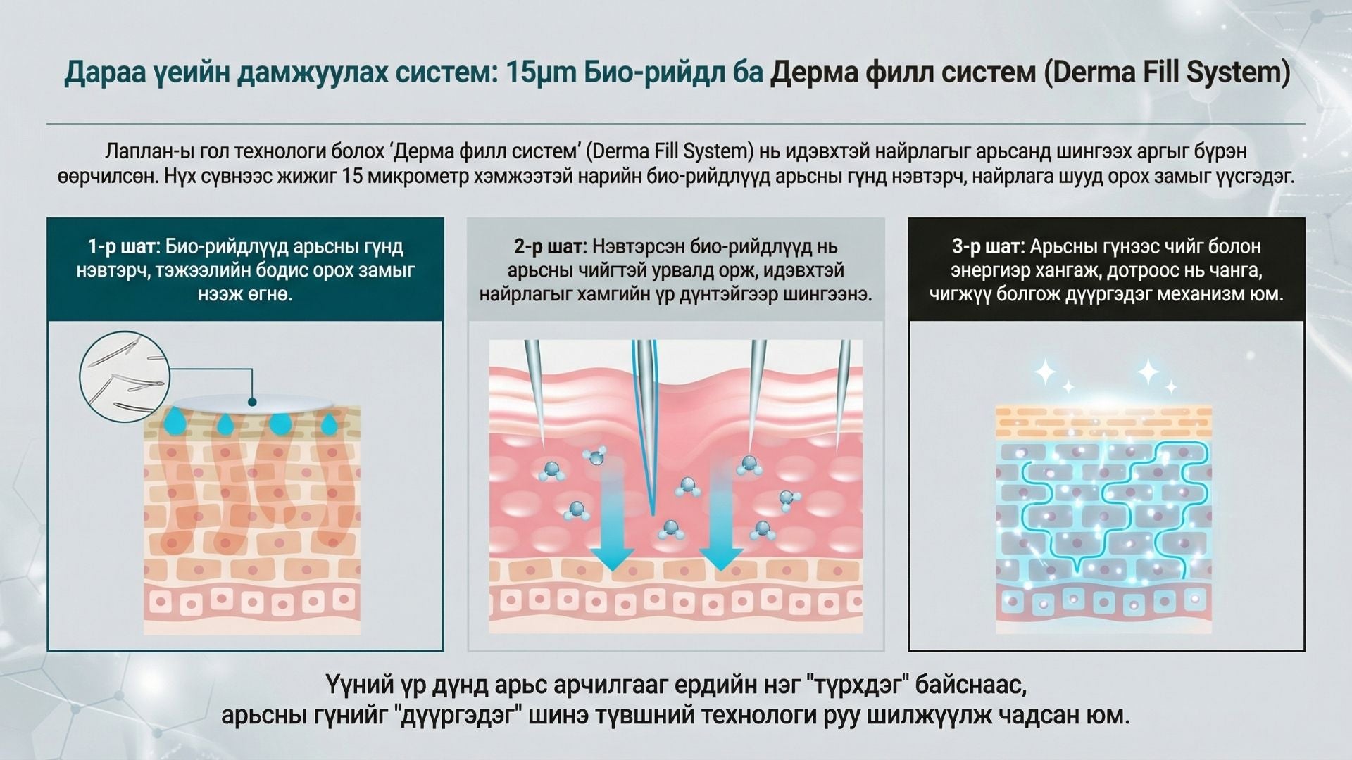 Ла Плант PDRN Биорийдл Нүх Сүвний Ампул 3