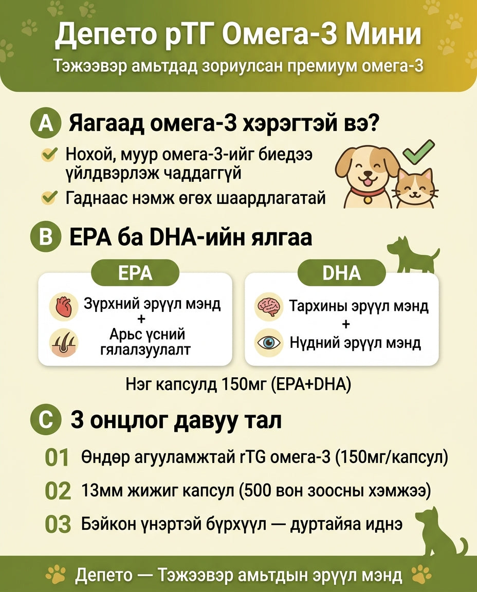 Depeto rTG Омега-3 Мини 2