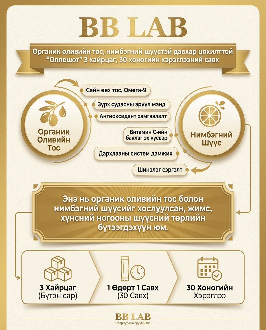 BB LAB BB Lab Органик Оливийн Тос Лемоны Шүүс Хос Шот Оле-шот 4