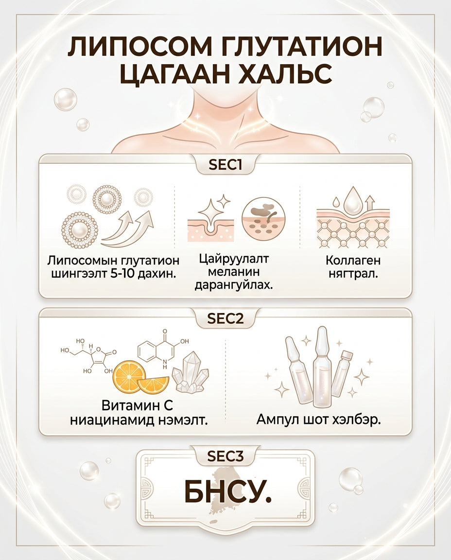 BB LAB Липосом Глутатион Цагаан Хальс 1