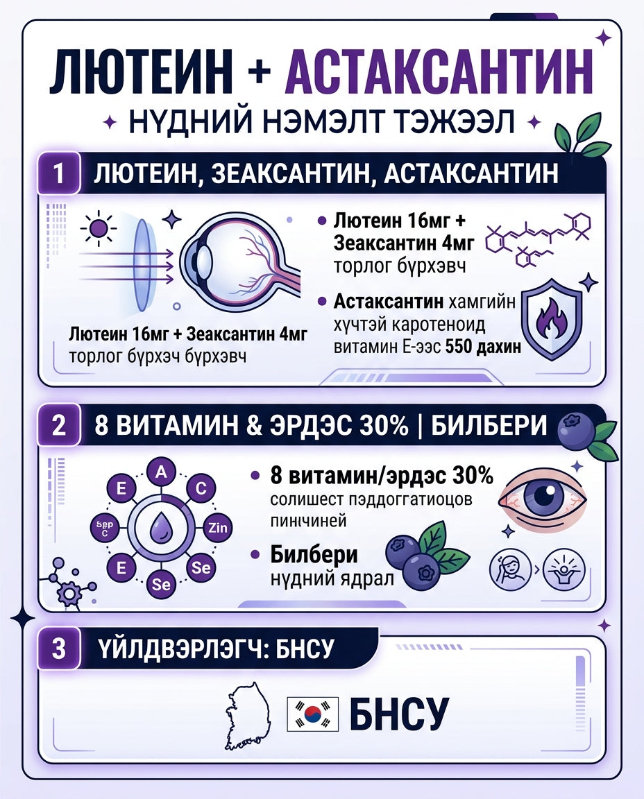 Лютеин Астаксантин 1