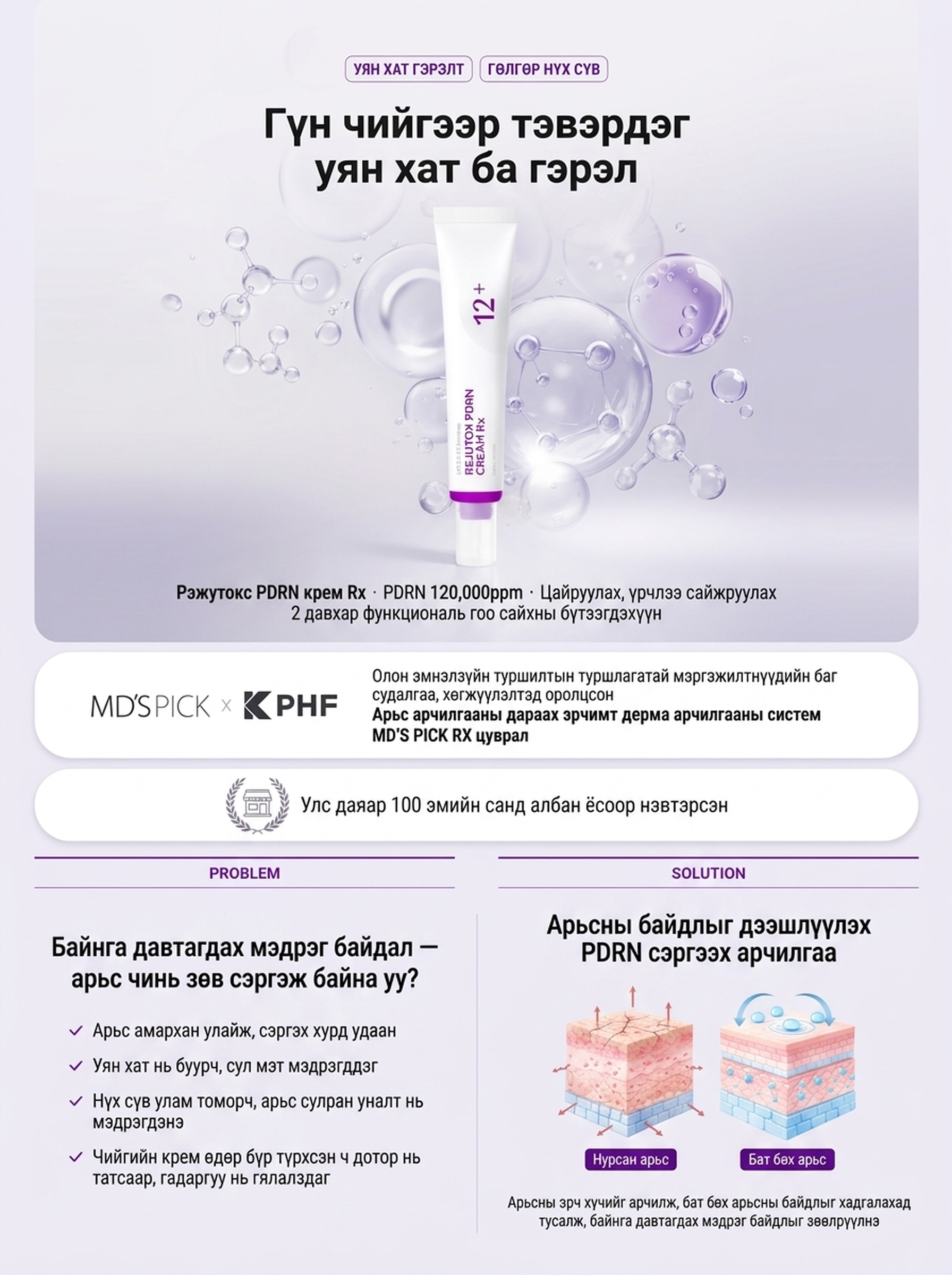 Tecateca Режютокс PDRN Крем Rx 30мл | Tecateca Rejutox PDRN Cream Rx 30ml